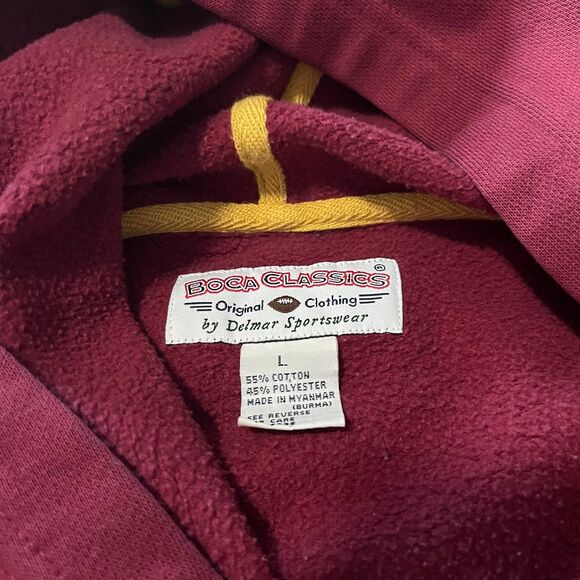 Vintage Florida State Seminoles Noles Sweatshirt Hoodie Embroidered 90s Size L - Picture 5 of 7